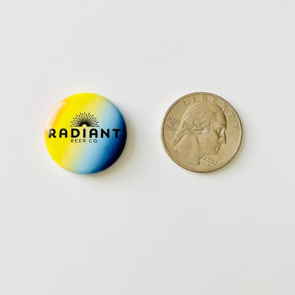 📍 5/$20 Radiant Beer Company Pin Button Pin Button Bundle or Add-Only